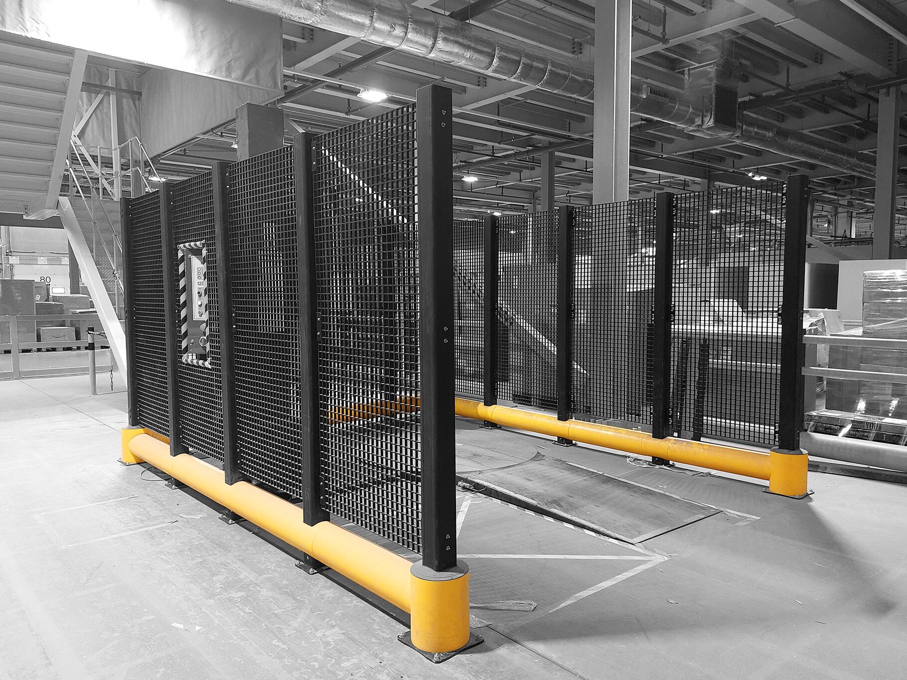 Boplan FLEX IMPACT® TB 260 Plus Fence dans un environnement industriel