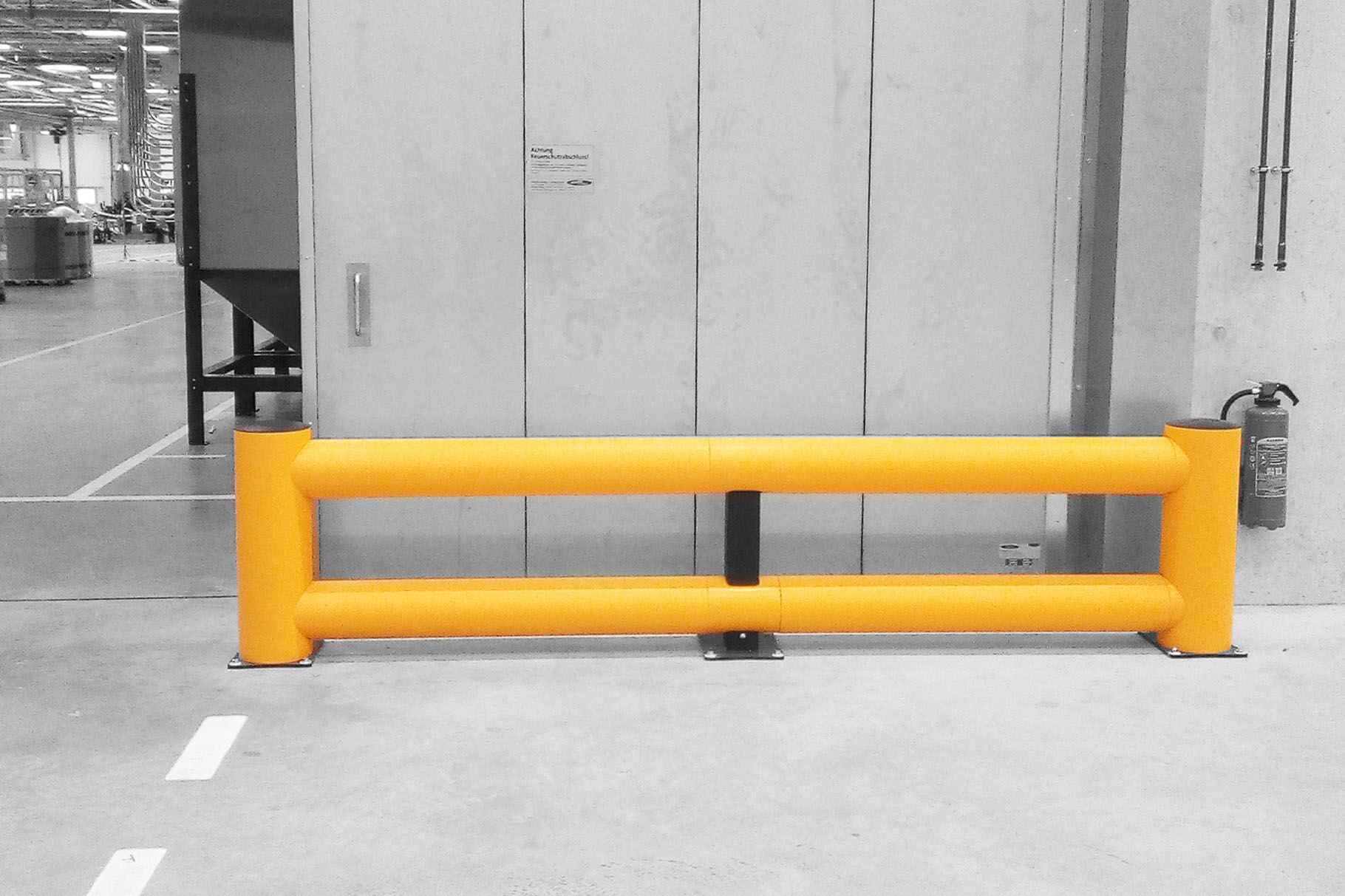 Boplan FLEX IMPACT® TB 260 DOUBLE en un ambiente real - Barrera de tráfico