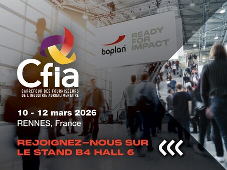 Photo d'une participation à l'exposition de Boplan au CFIA à Rennes, France