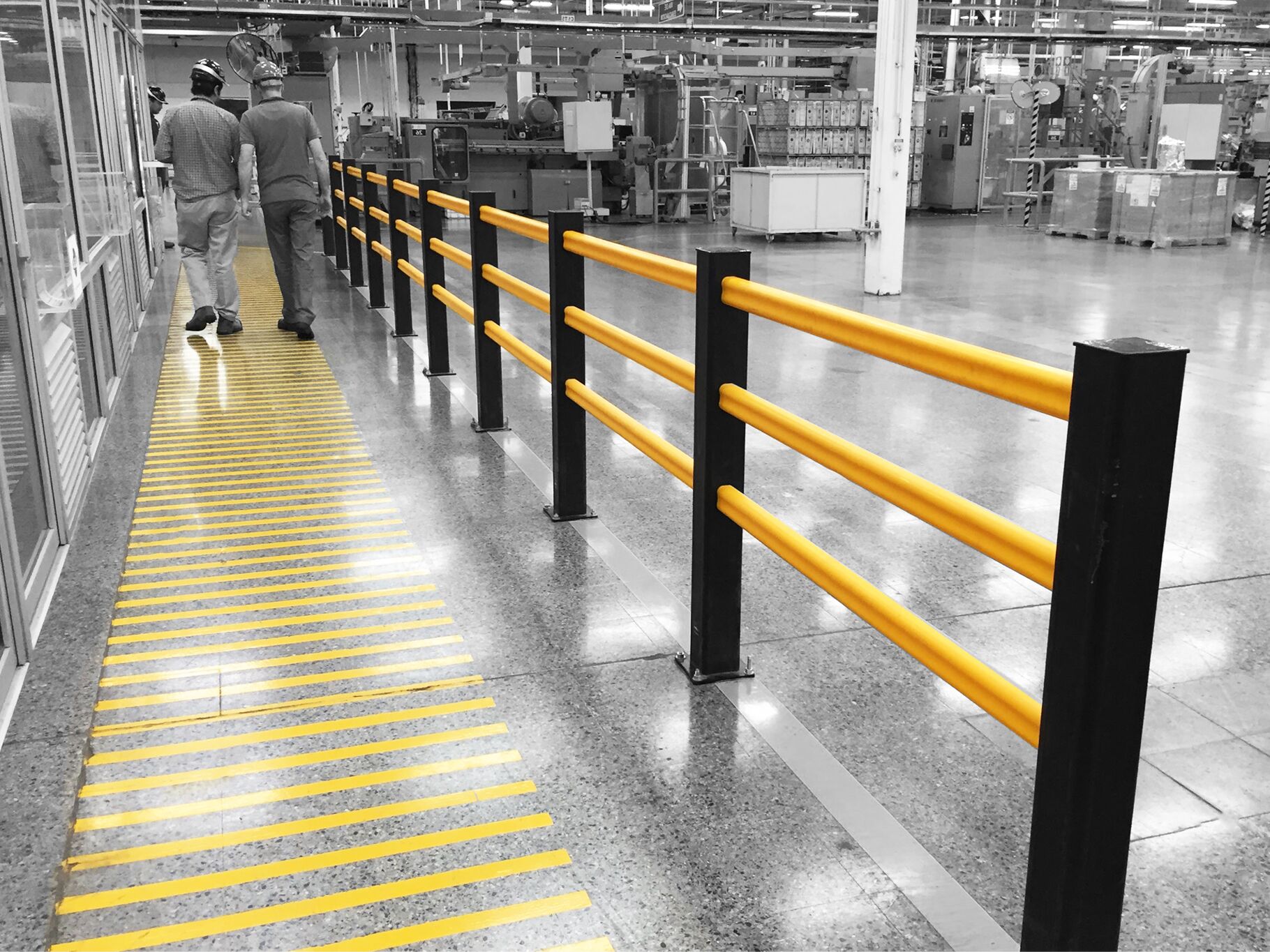 Boplan FLEX IMPACT® HP Plus 3 Rails en un entorno industrial
