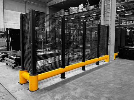 Boplan FLEX IMPACT® TB 400 PLUS FENCE in een reële omgeving - Aanrijdbeveiliging