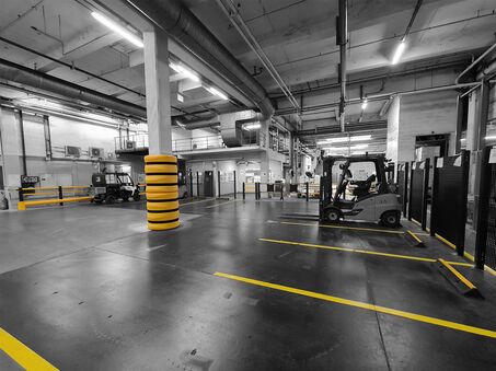 Boplan FLEX IMPACT® KP Protector, FE Fence und LINE PLAN Uni in einer industriellen Umgebung