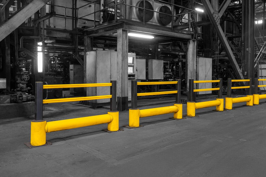 Boplan TB 400 PLUS amarillo en una instalación de Arcelor Mittal