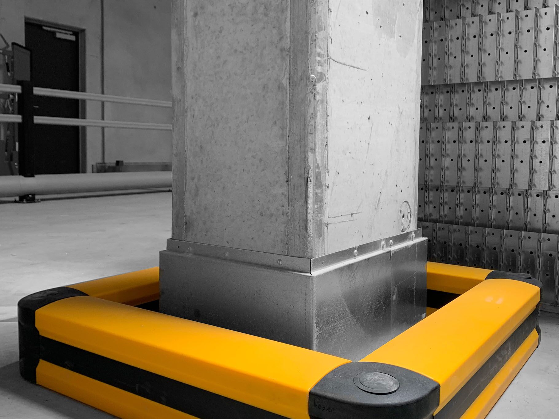 Picture of Boplan FLEX IMPACT® FLIP kick rail to protect walls against impacts