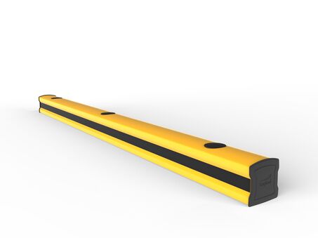 Rendu d'une FLIP 120 jaune - Plinthes sur un fond blanc