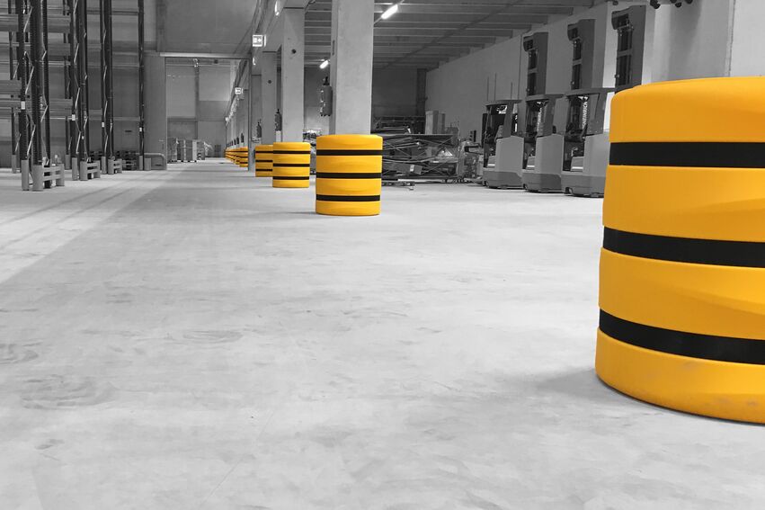 Boplan FLEX IMPACT® KP PROTECTOR en situation réelle - Protection de colonnes