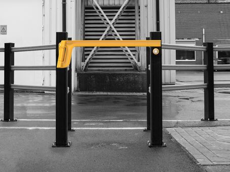 Boplan FLEX IMPACT® SINGLE AXES GATE en situation réelle - Portillon de sécurité