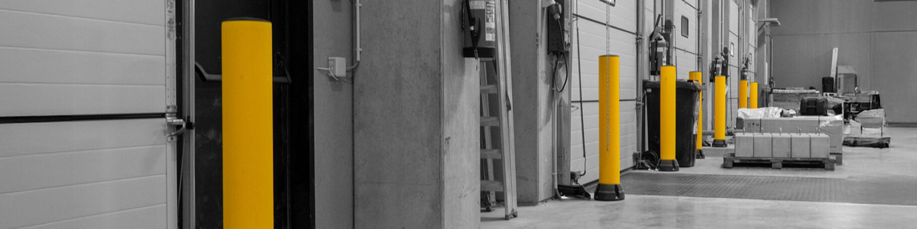 Gele Boplan BO200R in een industriële omgeving