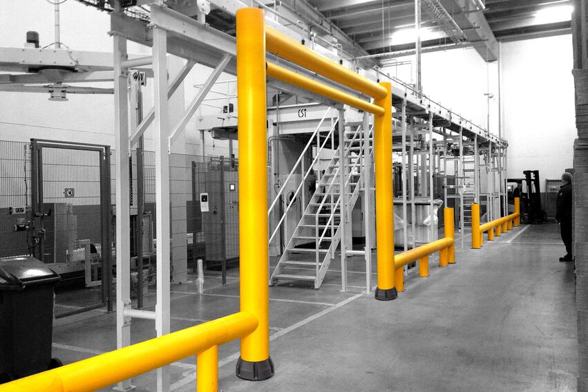 Boplan FLEX IMPACT® TOUCH BARRIER en situation réelle - Portique de sécurité