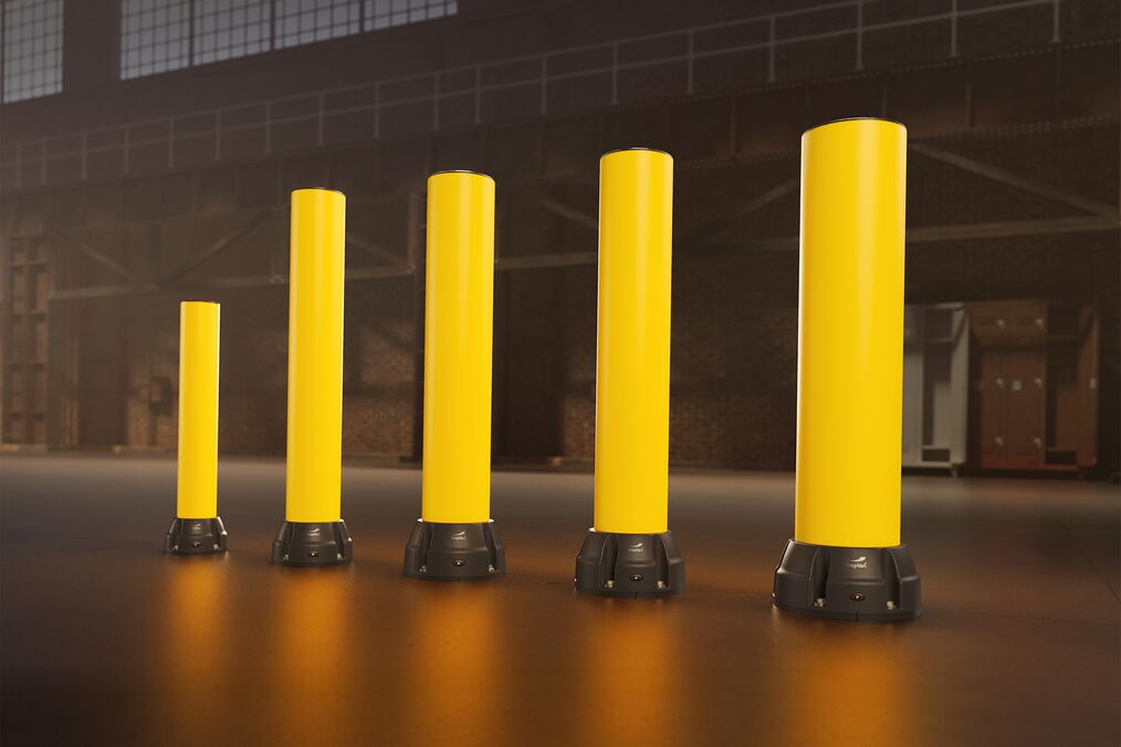 Boplan FLEX IMPACT® Bollard Range in an industrial environment