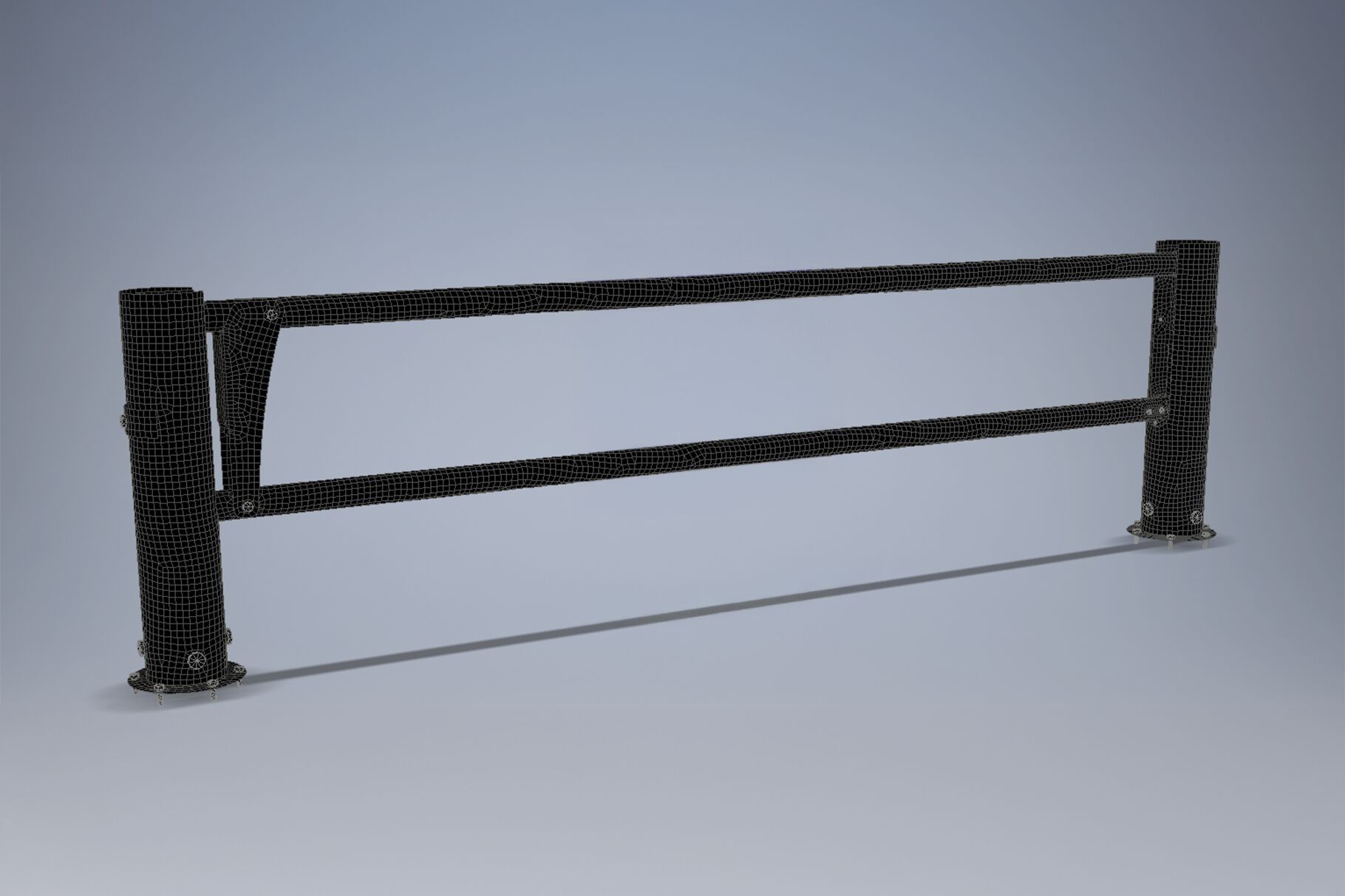 FEA-model van een Boplan FLEX IMPACT® DG250F
