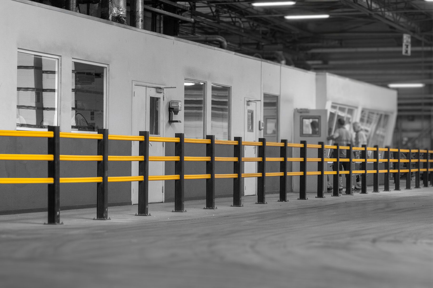 Gele Boplan HP PLUS in een fabriek van een toonaangevende fabrikant van bouwmaterialen