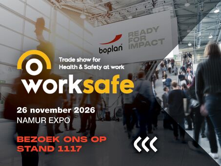 Photo d'une participation à l'exposition de Boplan au WorkSafe à Namur, Belgique