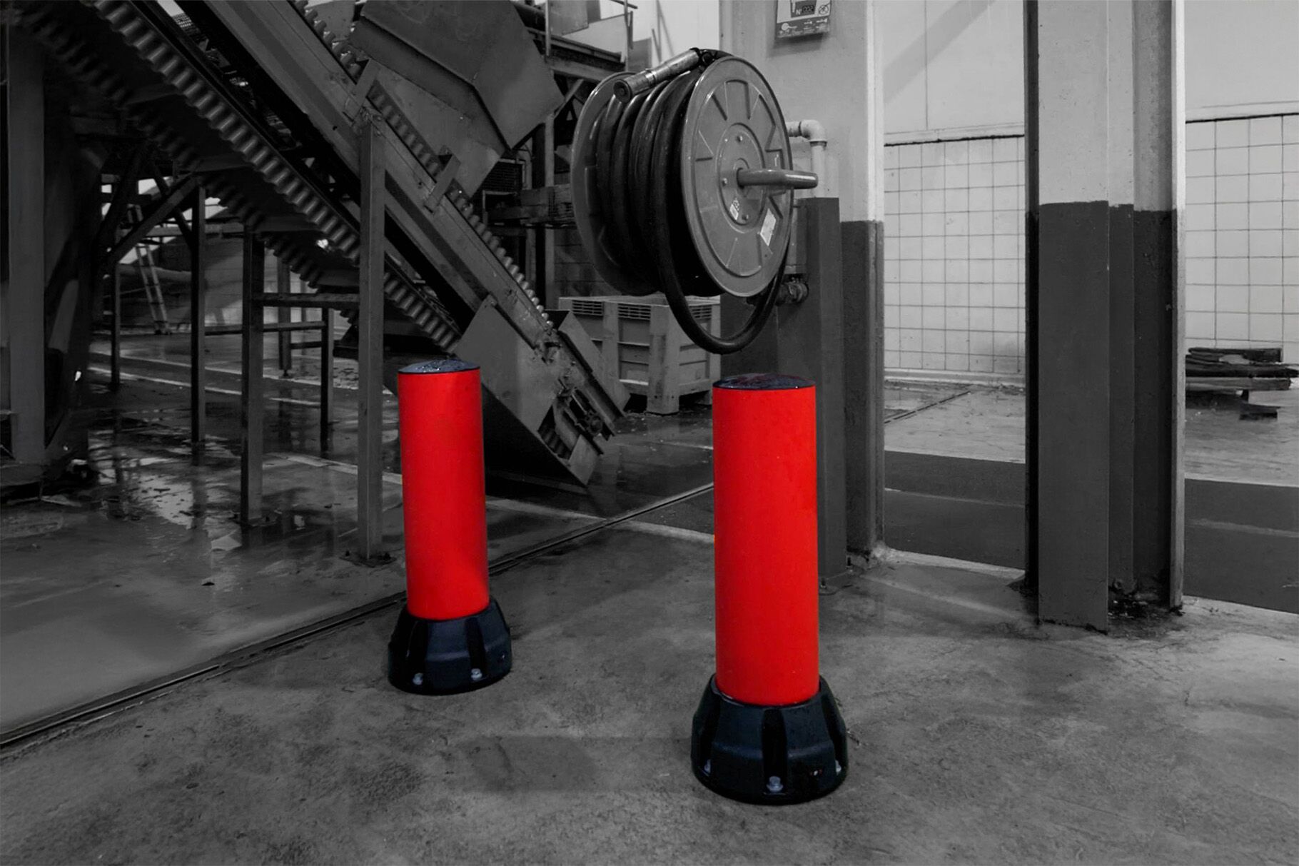 Boplan BO200F giallo in uno stabilimento Bonduelle

