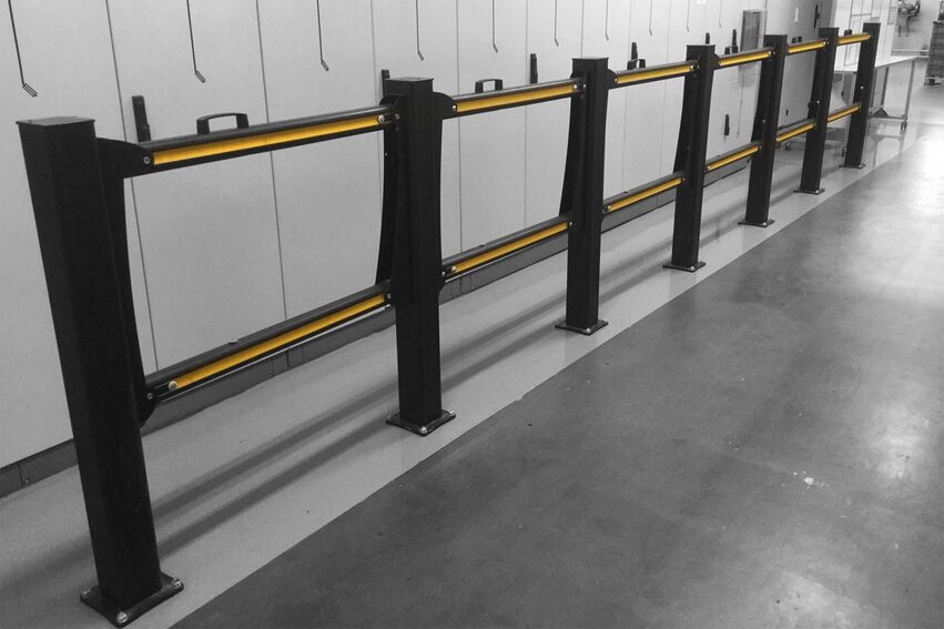 Boplan FLEX IMPACT® SG DROP GATE in einer realen Umgebung - Sicherheitstür