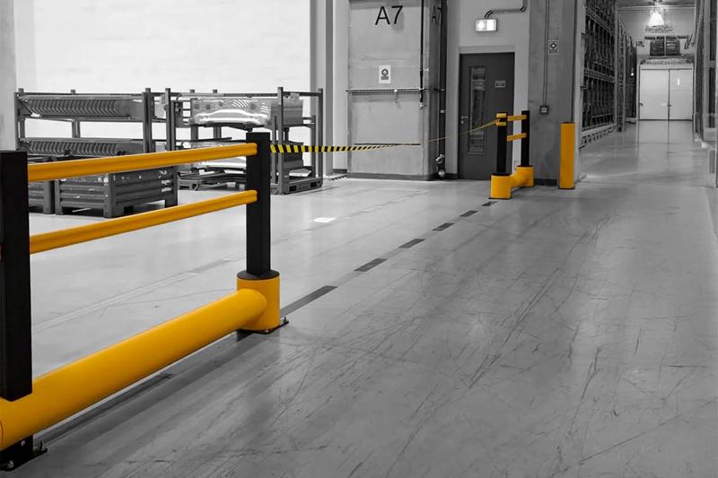 Boplan jaune TB 260 PLUS, BO BELT, BO IMPACT dans une installation BMW

