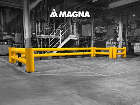 Żółty Boplan TB 400 Double w fabryce Magna