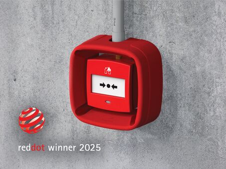 Red Dot-winnaar Boplan WALLY PRO in een reële omgeving, een beschermende bumper voor handmelders
