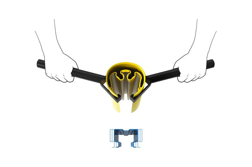 Render van een RACKBULL INSTALLATION KIT tegen een witte achtergrond