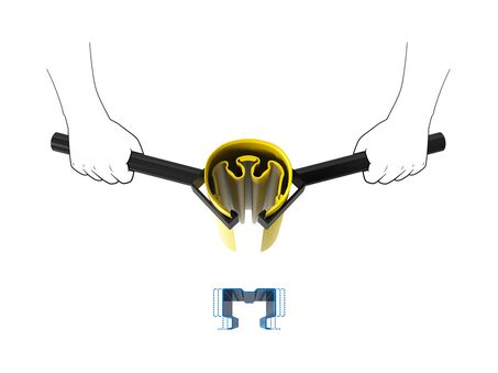 Render de un RACKBULL INSTALLATION KIT sobre fondo blanco