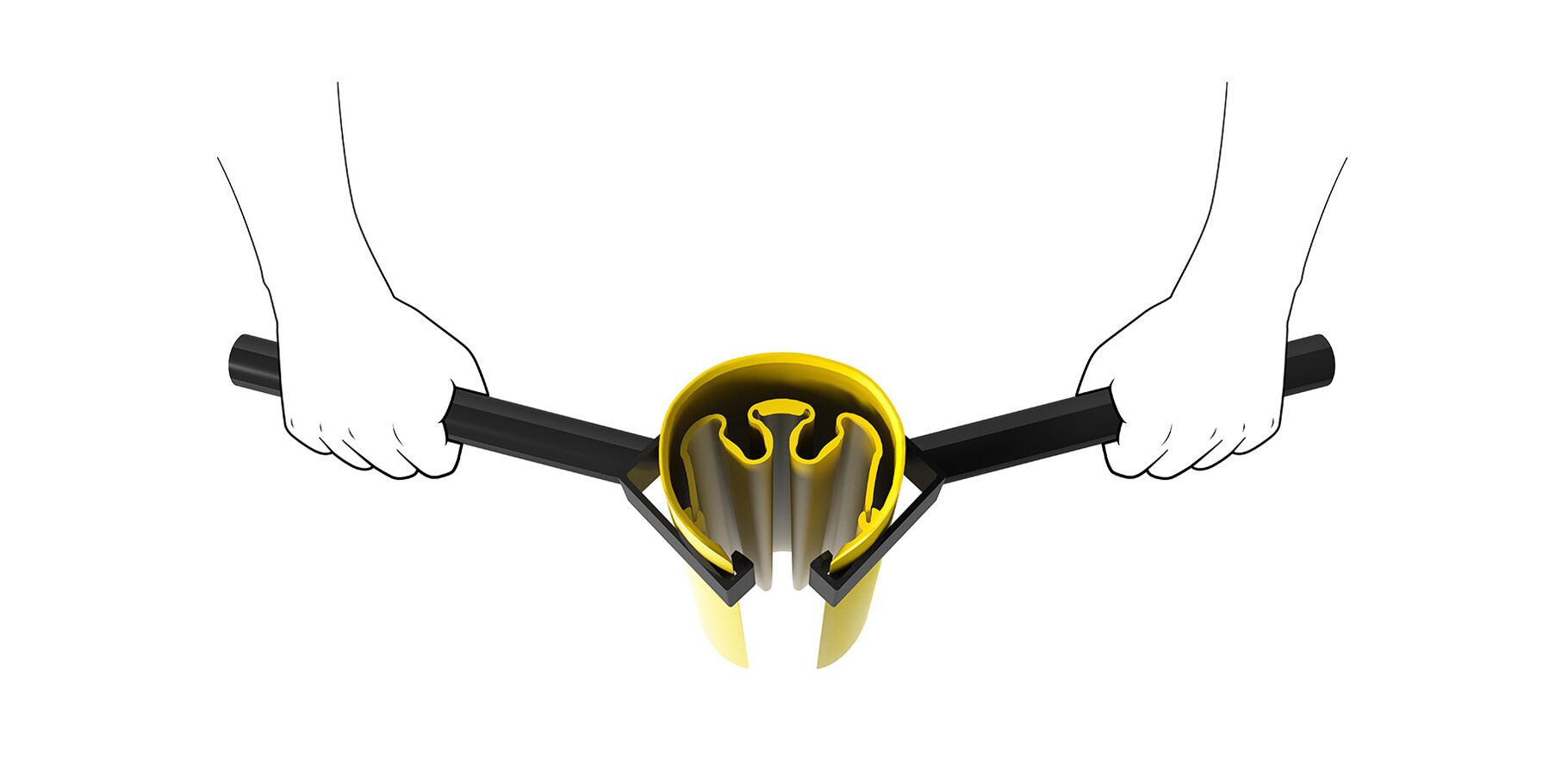Render de un RACKBULL INSTALLATION KIT sobre fondo blanco