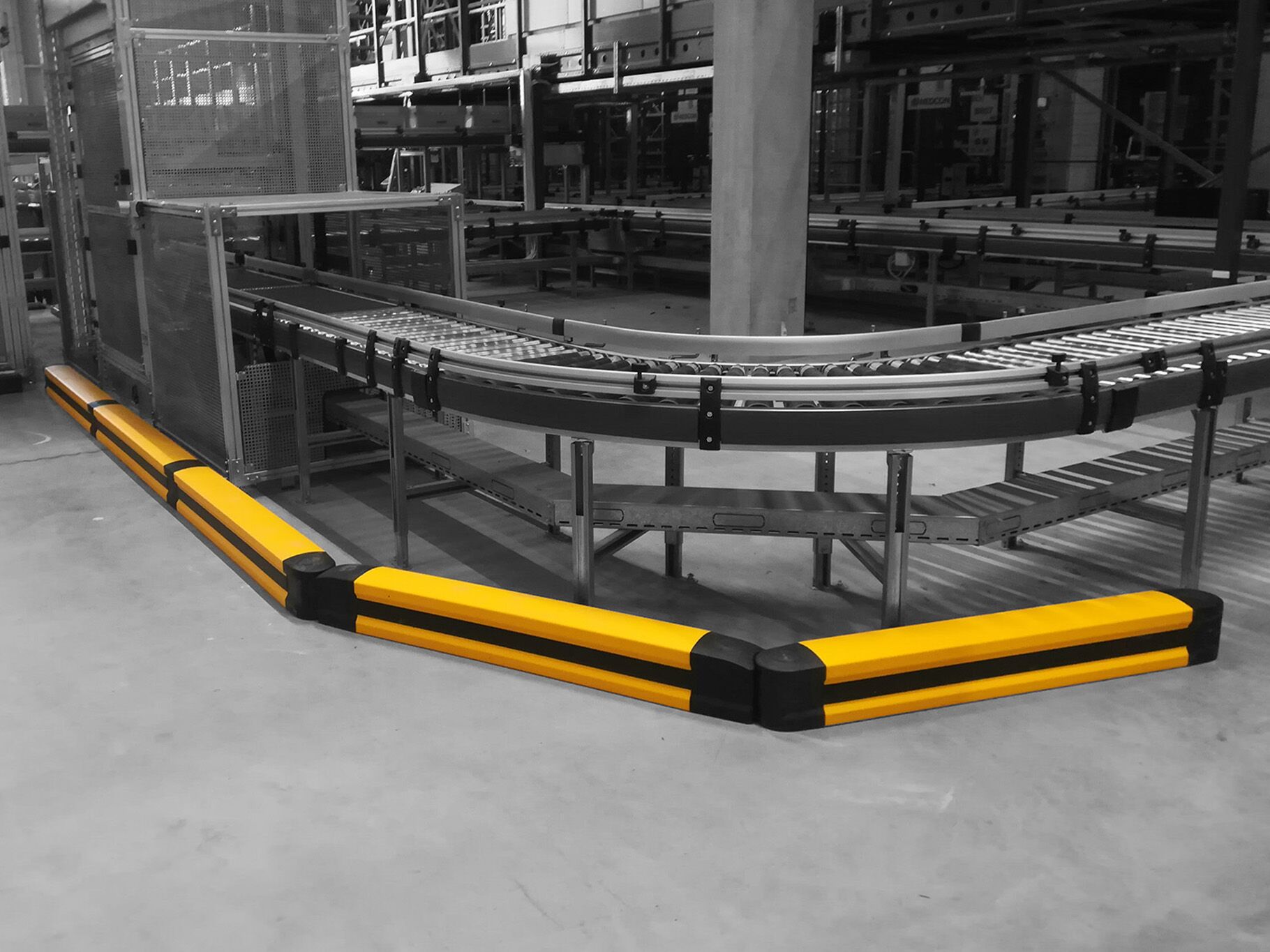 Boplan FLEX IMPACT® FLIP 180M in een reële omgeving - Veiligheidsplinten