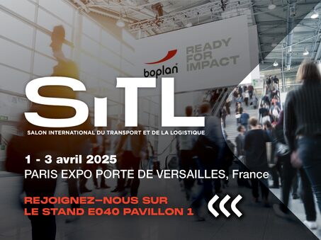 Photo d'une participation à l'exposition de Boplan au SITL à Paris, France