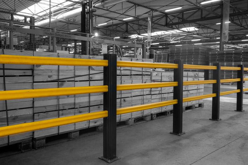 Gele Boplan HP PLUS in een fabriek van een toonaangevende fabrikant van bouwmaterialen

