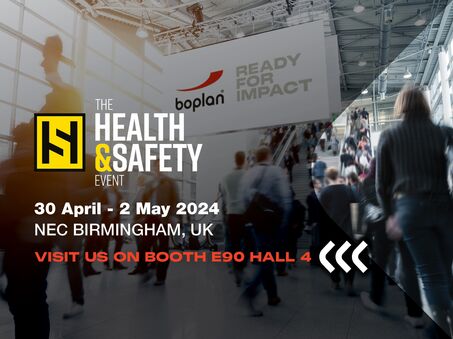 Picture of a Boplan exhibition participation at The Health & Safety Event in Birmingham, United Kingdom
