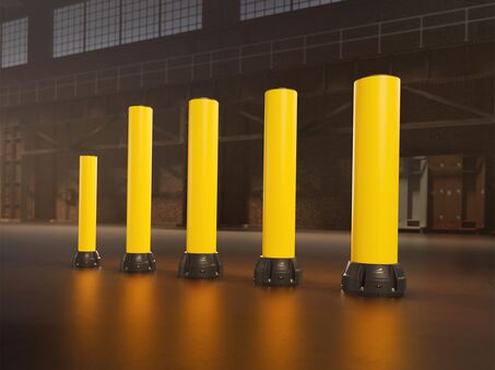 Boplan FLEX IMPACT® Bollard Range in een industriële omgeving

