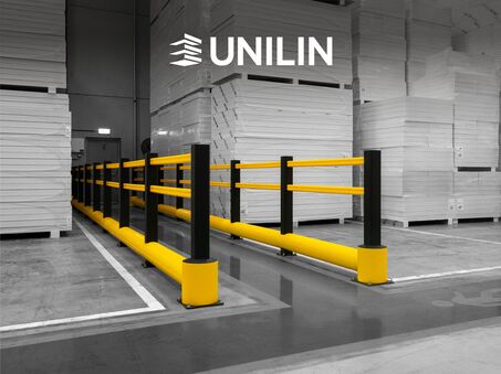 Żółty Boplan TB 260 PLUS w zakładzie Unilin