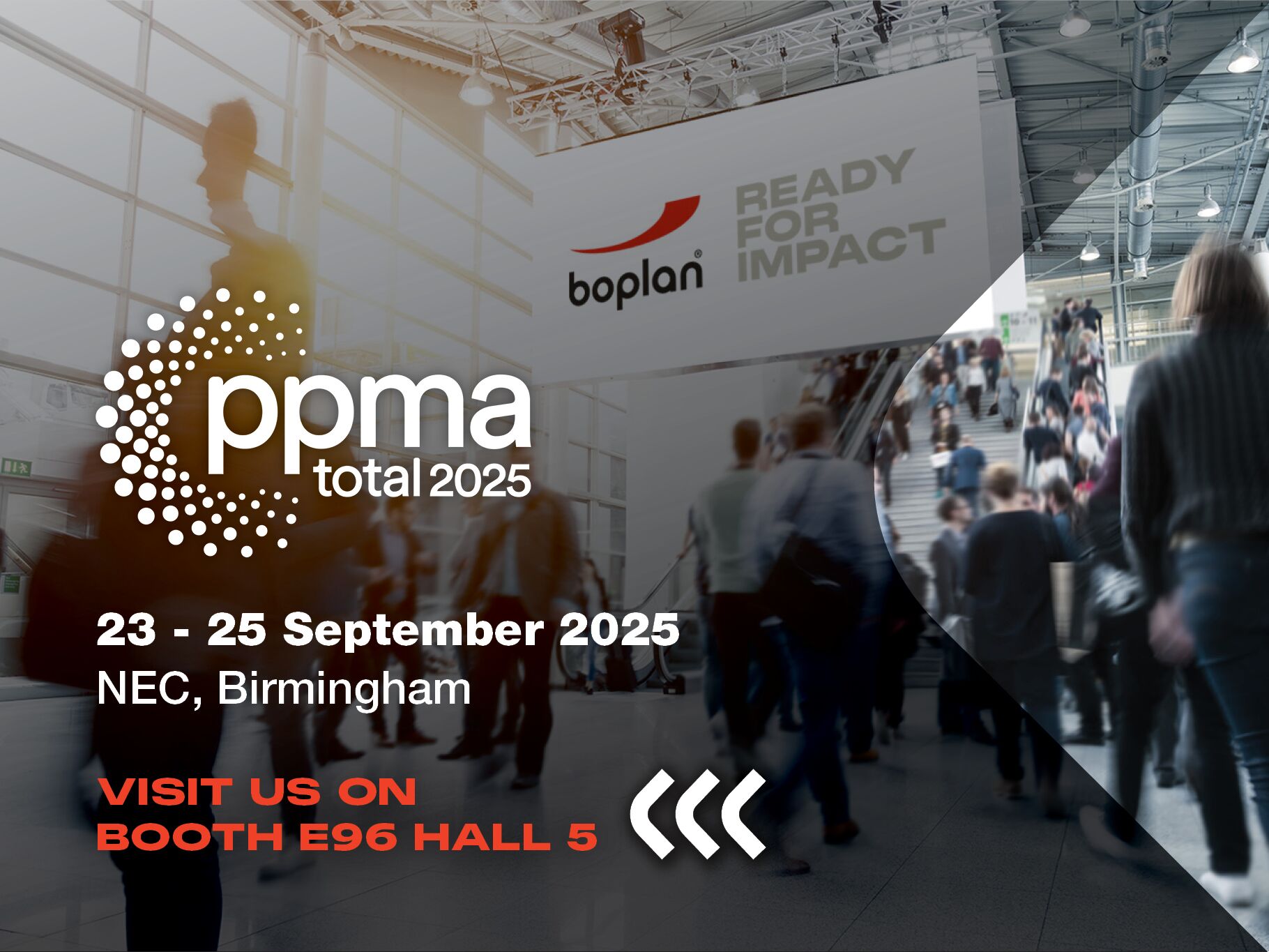 Picture of a Boplan exhibition participation at PPMA in Birmingham, United Kingdom
