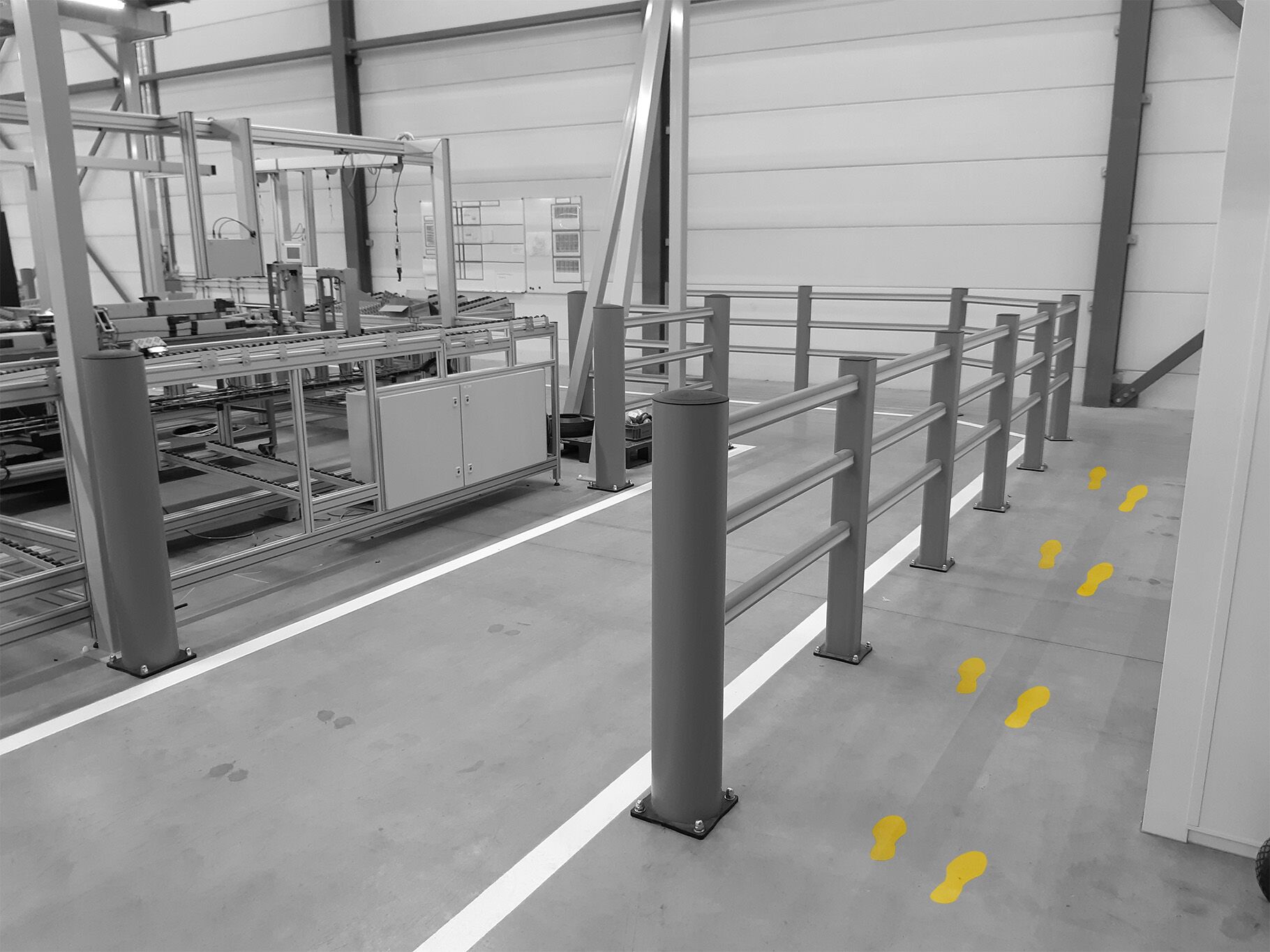 Boplan FLEX IMPACT® LINE PLAN FOOT w rzeczywistym środowisku - Oznakowanie podłogowe