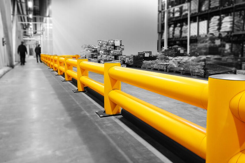 Boplan FLEX IMPACT® TB SUPER DOUBLE in a live setting - safety barriers