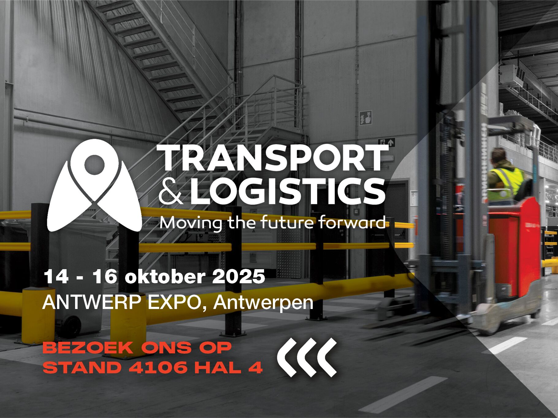 Foto van een deelname van Boplan aan de beurs Transport &amp; Logistics in Antwerpen, België
