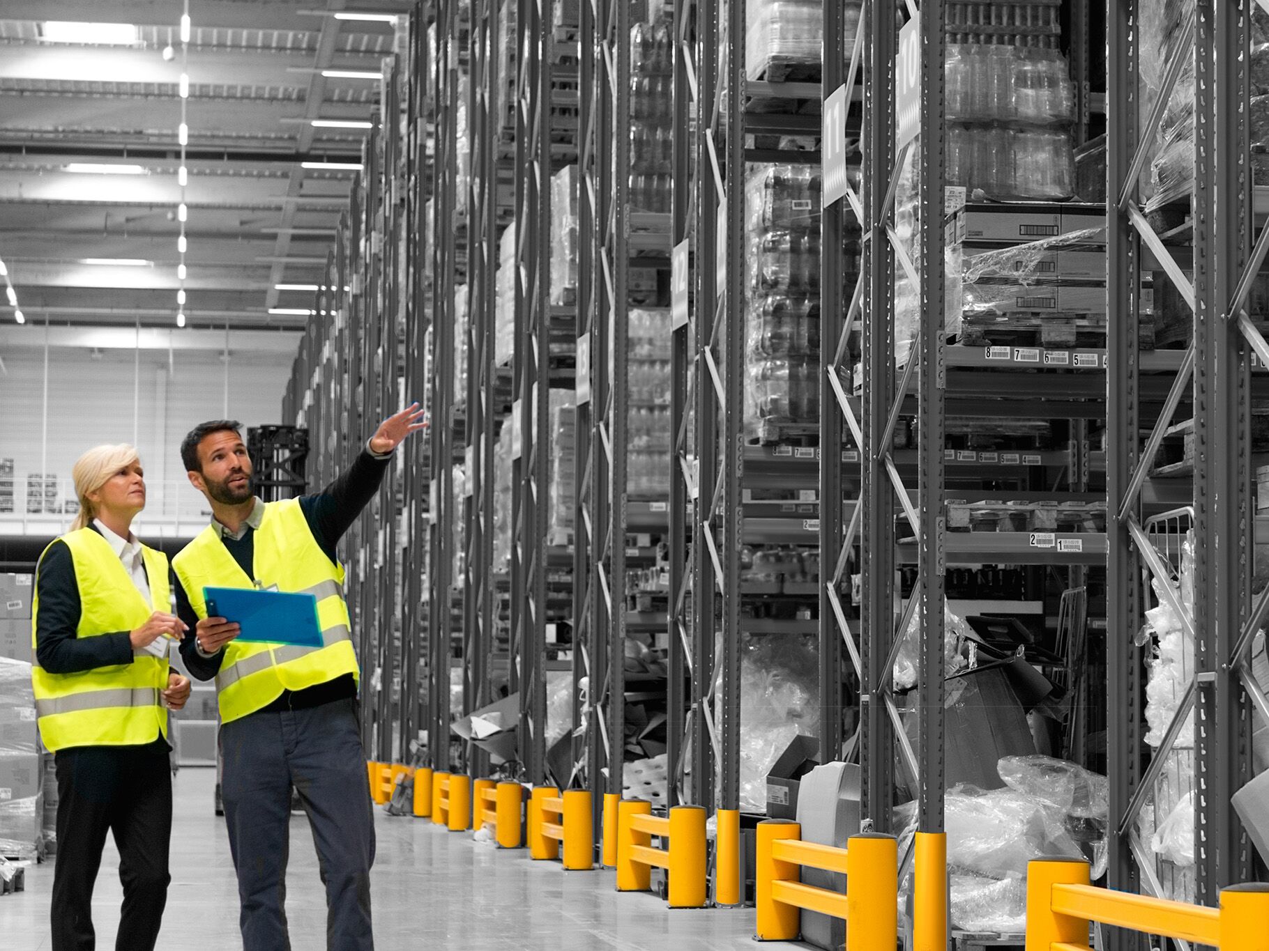 Boplan FLEX IMPACT® RB Rackbull et RE Rack End dans un environnement industriel