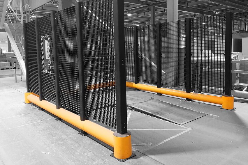 Boplan FLEX IMPACT® TB 260 PLUS FENCE in einer realen Umgebung - Rammschutzplanke