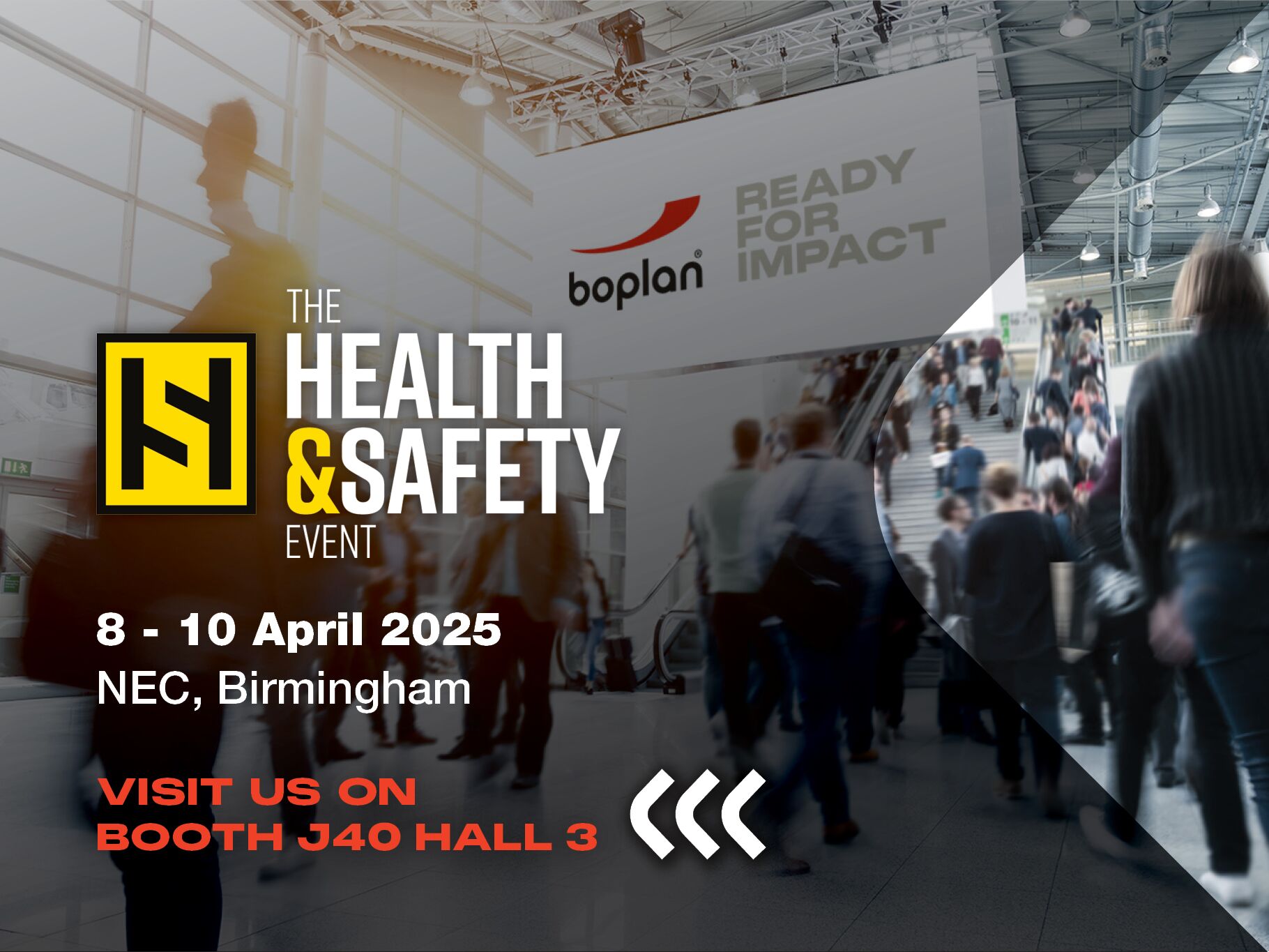 Picture of a Boplan exhibition participation at Health & Safety Event in Birmingham, United Kingdom