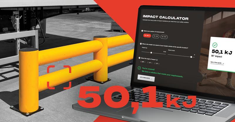 Gelber Boplan TB SUPER DOUBLE in einem Lager von Staples mit Boplan Impact Calculator
