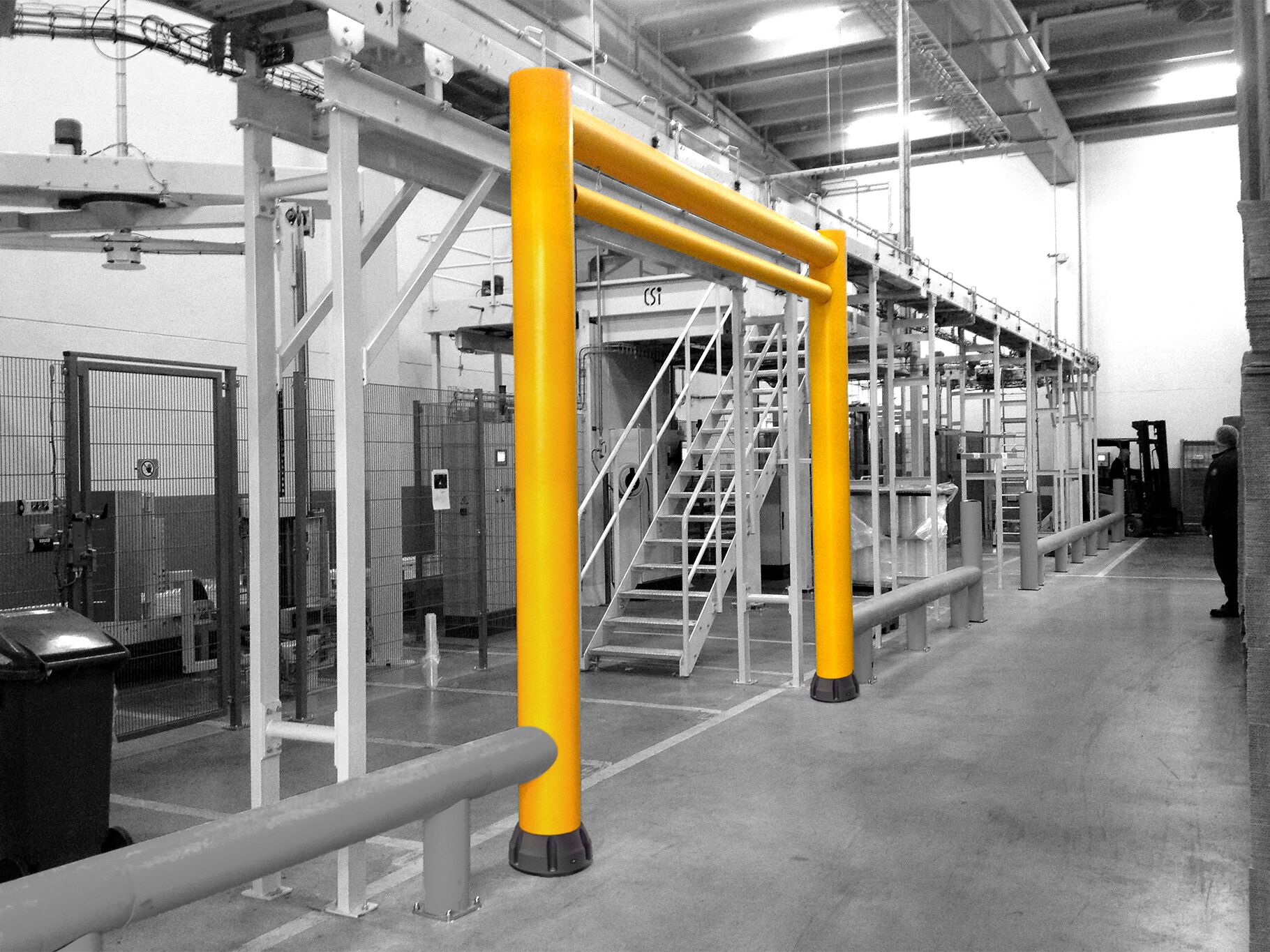 Boplan FLEX IMPACT® GP Goal Post 250R w środowisku przemysłowym

