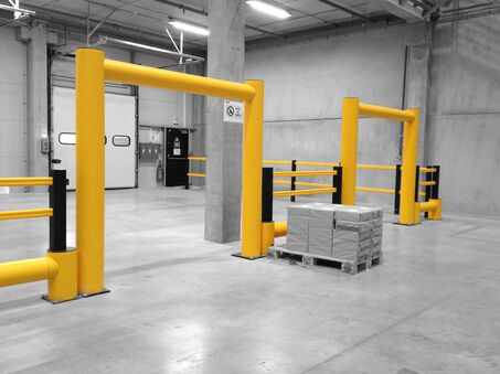 Boplan FLEX IMPACT® TB 400 Plus et Goal Post dans un environnement industriel