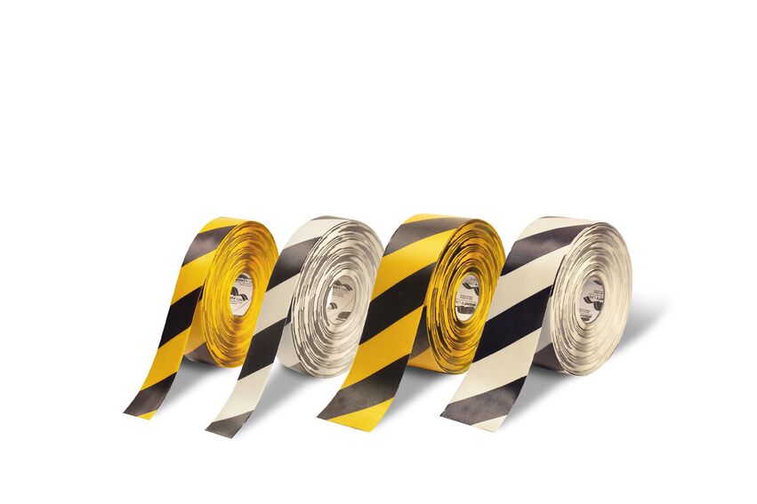 Render of a LINE PLAN CROSS - Floor marking tape on a white background