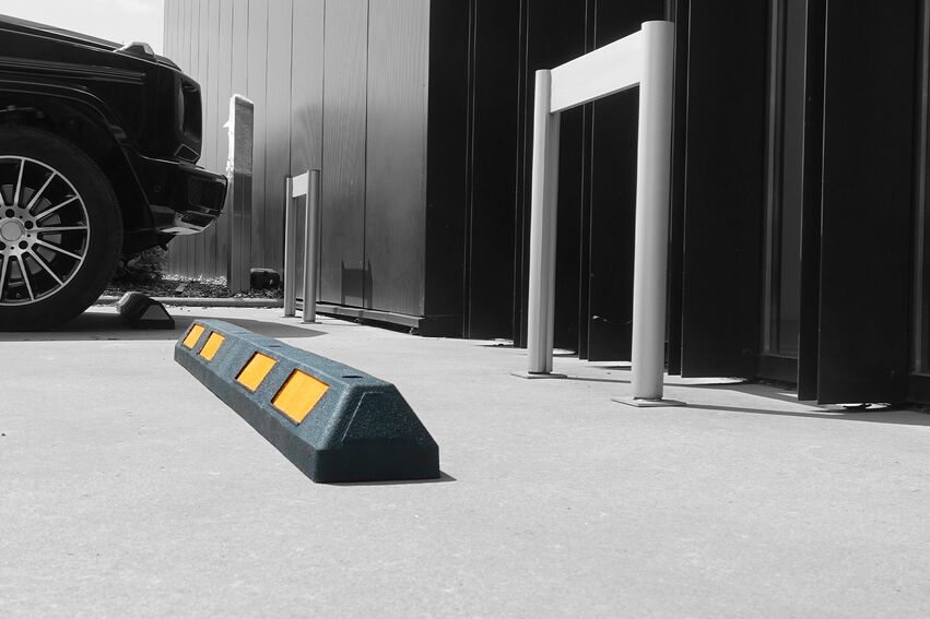 Boplan FLEX IMPACT® WS WHEELSTOP 105 en situation réelle - Butées de roues