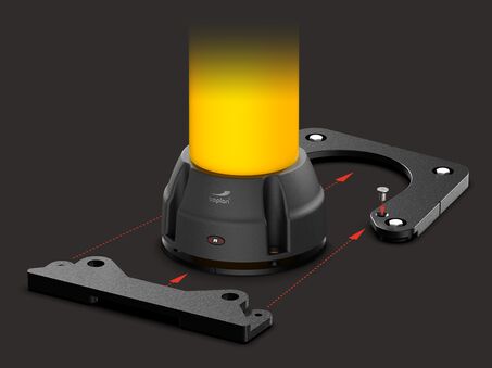 Gele Boplan BO200R, REMOVABLE BASEPLATE in een industriële omgeving
