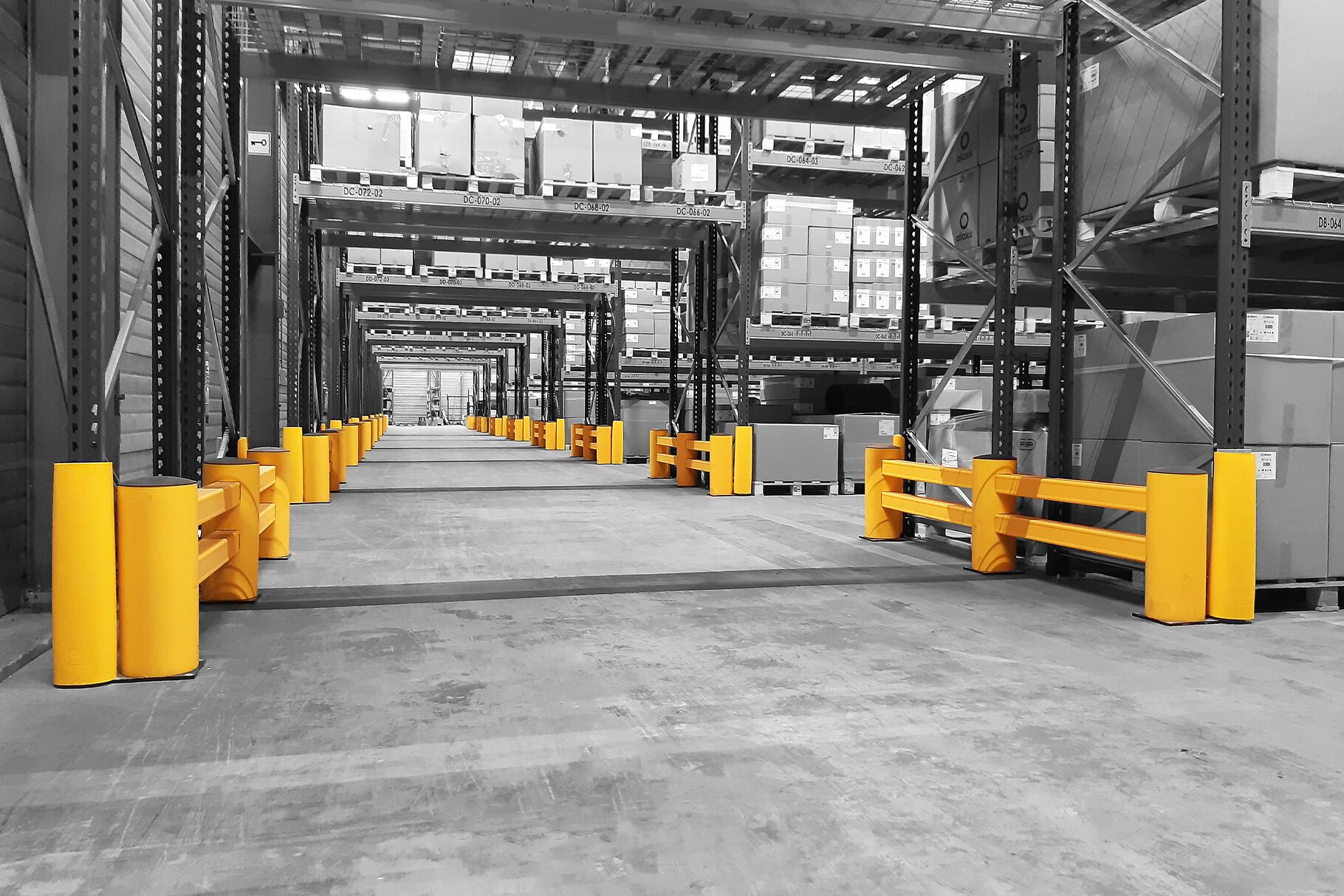 Boplan FLEX IMPACT® RB Rackbull et RE Rack End dans un environnement industriel