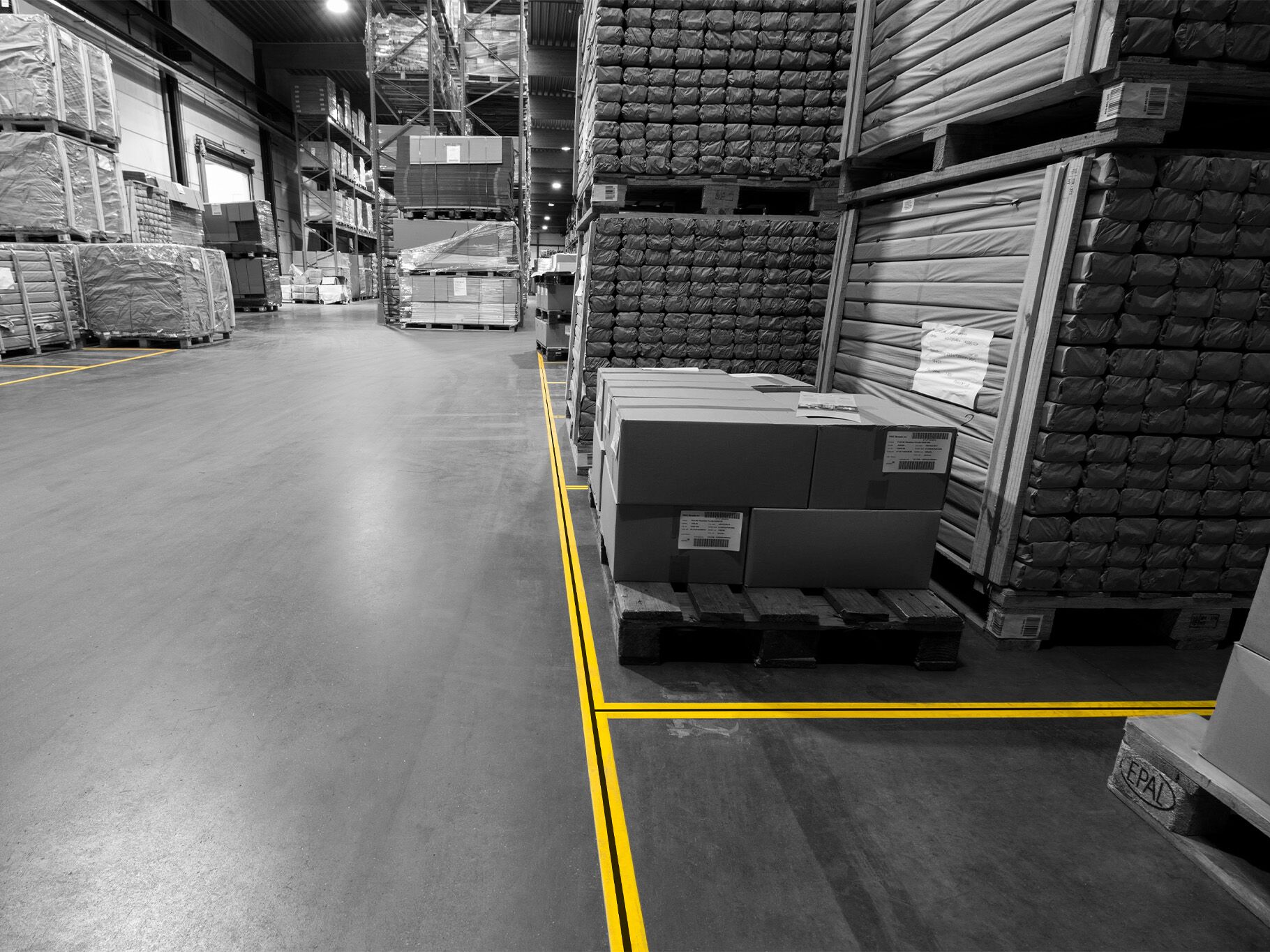 Boplan FLEX IMPACT® LINE PLAN CENTER en situation réelle - Marquage au sol