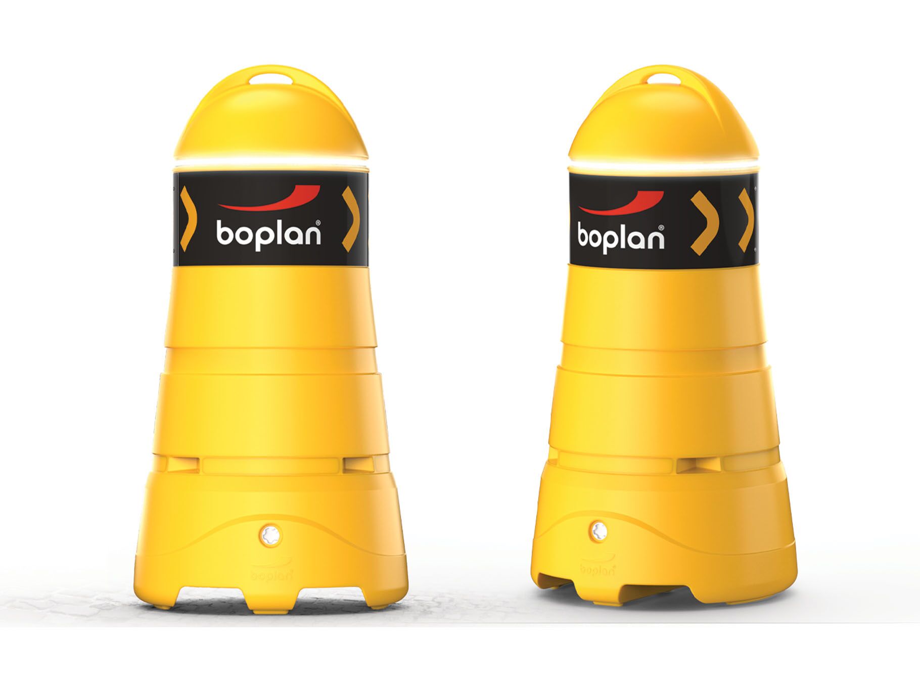 Rendering des Boplan Race Guard, der bei einem Radrennen eingesetzt wird, um wechselnde Rennsituationen anzuzeigen