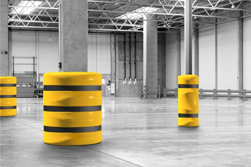 Boplan FLEX IMPACT® KP PROTECTOR en situation réelle - Protection de colonnes