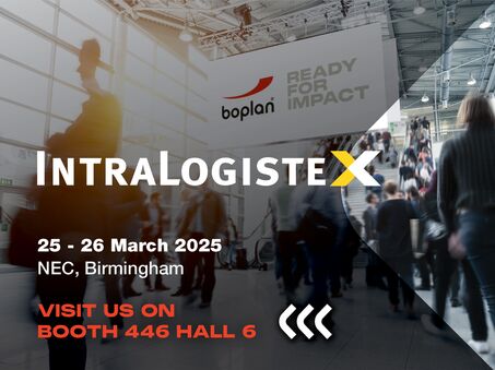 Picture of a Boplan exhibition participation at IntraLogisteX in Birmingham, United Kingdom
