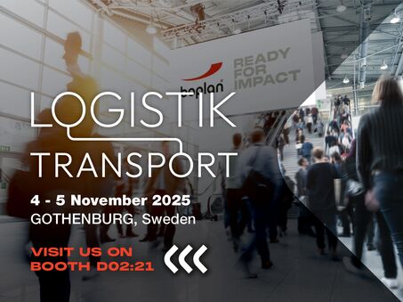 Picture of a Boplan exhibition participation at Logistik &amp; Transport in Gothenburg, Sweden
